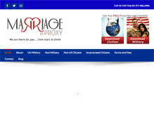 Tablet Screenshot of marriagebyproxy.com